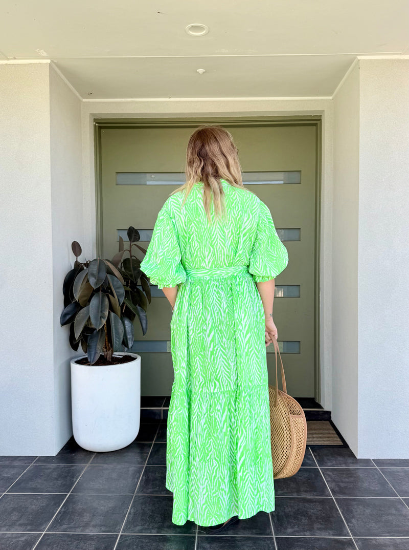 KYLIE DRESS - Lime