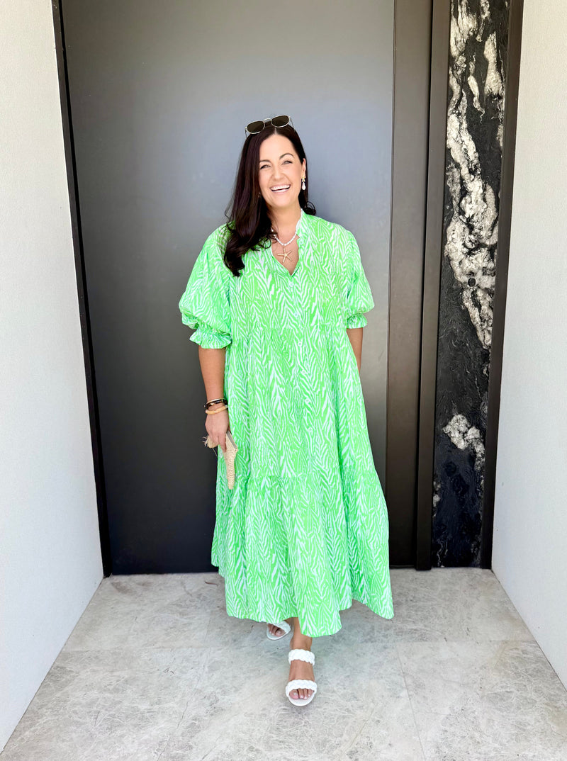 KYLIE DRESS - Lime