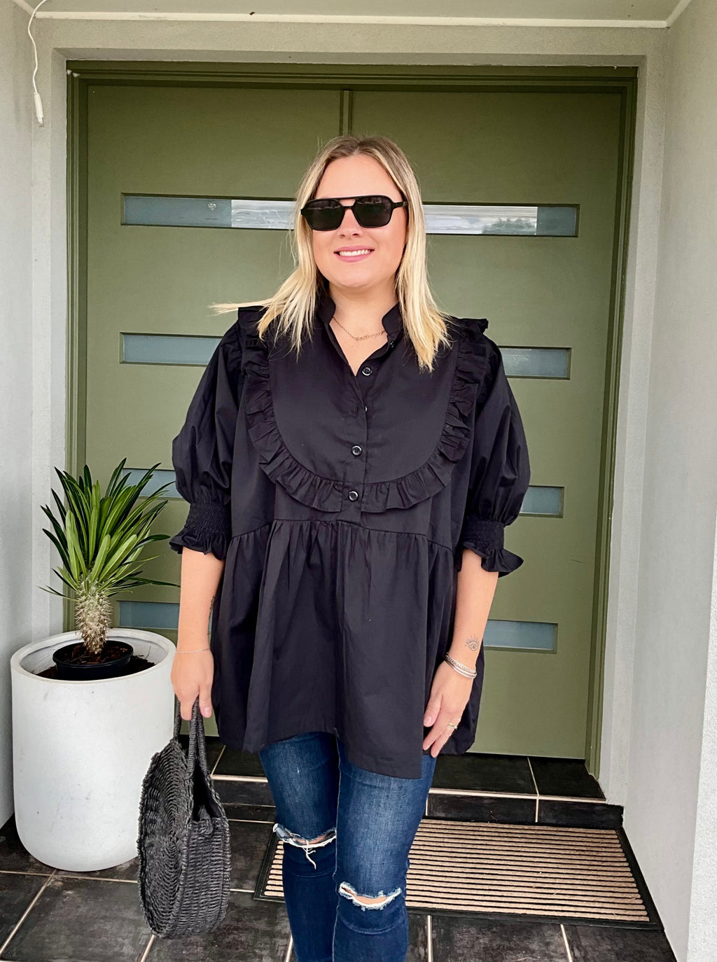 BOBBIE TOP - Black