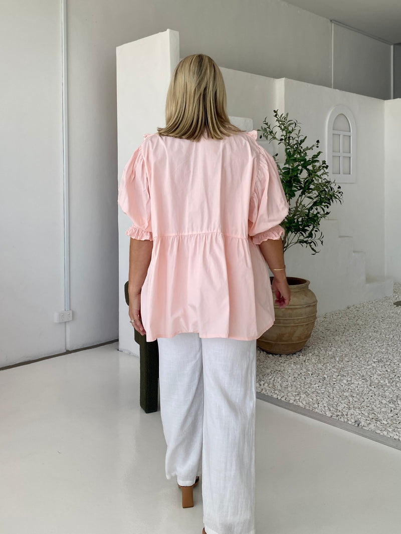BOBBIE TOP - Pale Pink